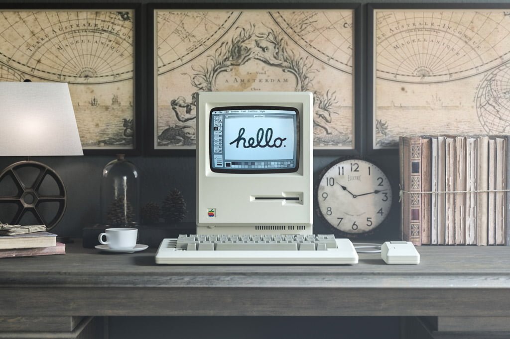 Apple Macintosh Computer Mockup