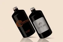 Big Coffee Bottle Mockup Set