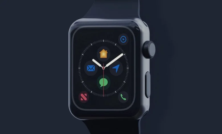 Black Apple Watch Mockup Set