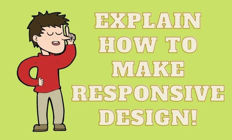 Explain how to make responsive design | Mockup Free PSD Explain how to make responsive design