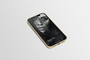 Gold iPhone 12 Pro Mockup