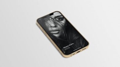 Gold iPhone 12 Pro Mockup