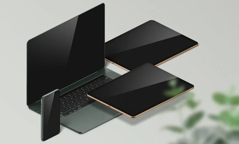 MacBook, iPad and iPhone Mockup Download | Mockup Free PSD MacBook, iPad and iPhone Mockup