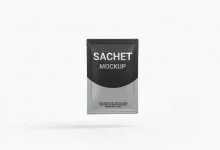 Pouch Sachet Mockup Download | Mockup Free PSD Pouch Sachet Mockup