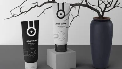 Photo of Standing Cosmetics Tubes Mockup Download