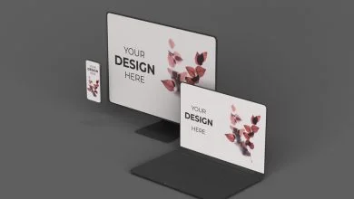 Stylized Apple Devices Mockup