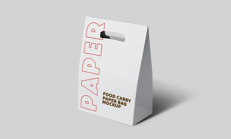 Take-away Paper Bag Mockup Set