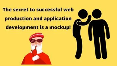 The secret to successful web production and application development is a mockup