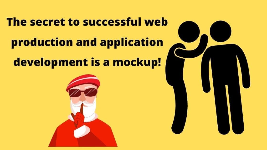 The secret to successful web production and application development is a mockup | Mockup Free PSD The secret to successful web production and application development is a mockup