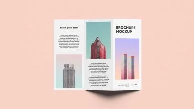 Two-fold Brochure Mockup Download | Mockup Free PSD Two-fold Brochure Mockup