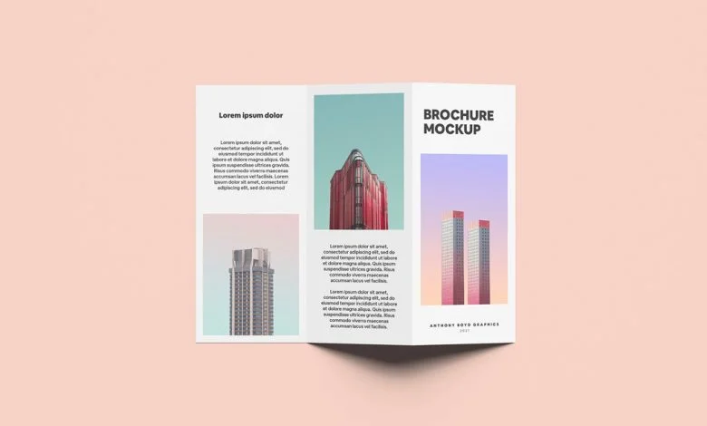 Two-fold Brochure Mockup