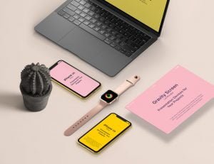 UI Showcase with Apple Devices Mockup