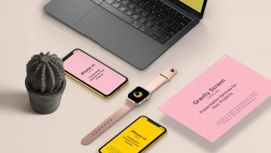 UI Showcase with Apple Devices Mockup Download | Mockup Free PSD UI Showcase with Apple Devices Mockup