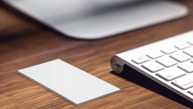 Vertical Business Card Mockup Generator