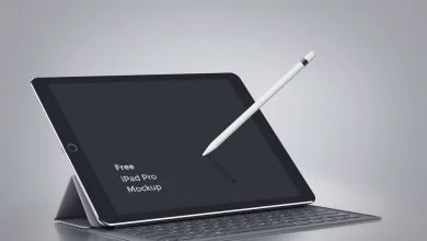 Photo of iPad Pro with Keyboard and Pencil Mockup Set Download