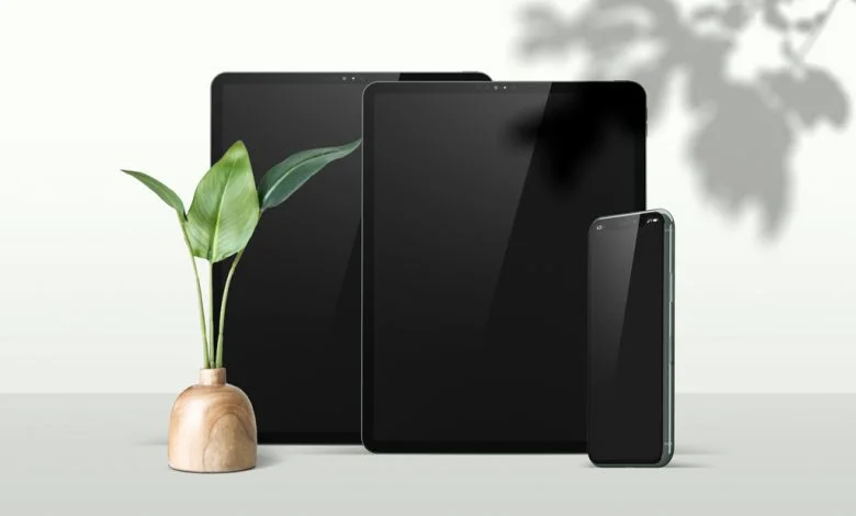 iPad Pros with iPhone Mockup Download | Mockup Free PSD iPad Pros with iPhone Mockup