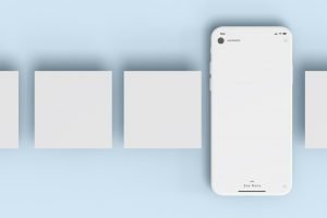 iPhone with extra Screens Mockup