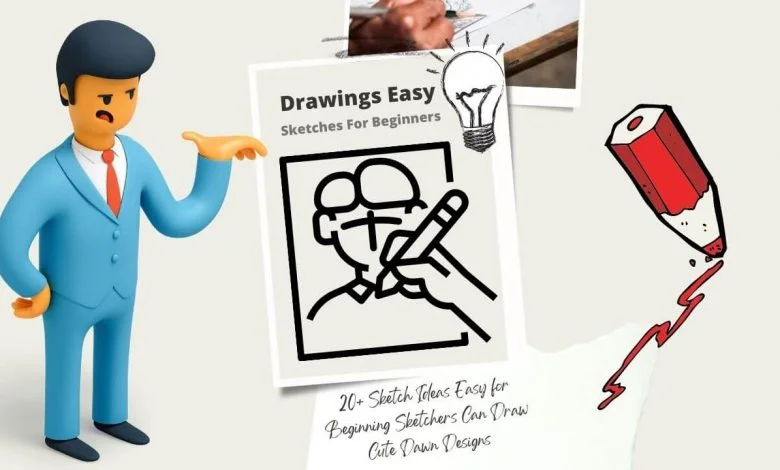 Sketch Ideas Easy for Beginning Sketchers Can Draw | Mockup Free PSD Sketch Ideas Easy for Beginning Sketchers Can Draw