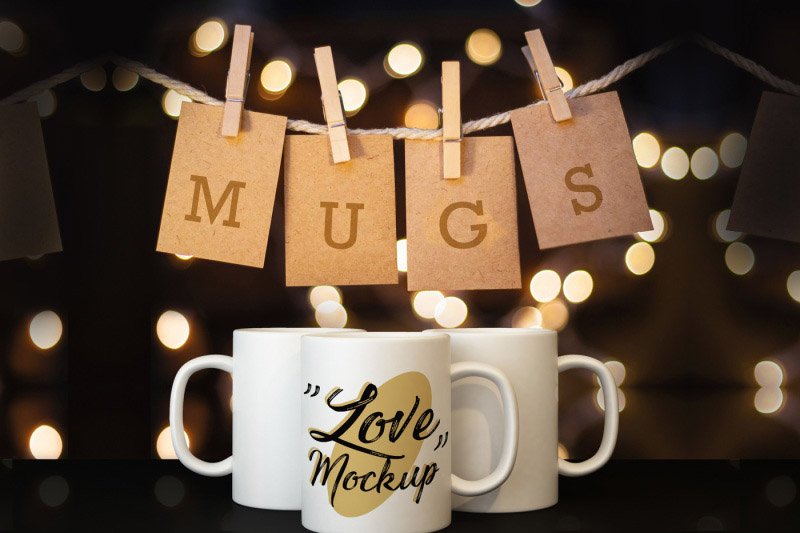 Glam Mugs Mockup