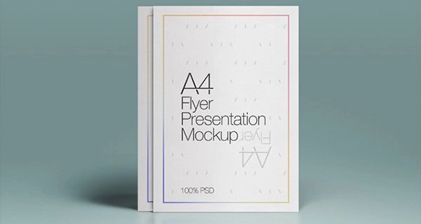A4 PSD Flyer Mockup