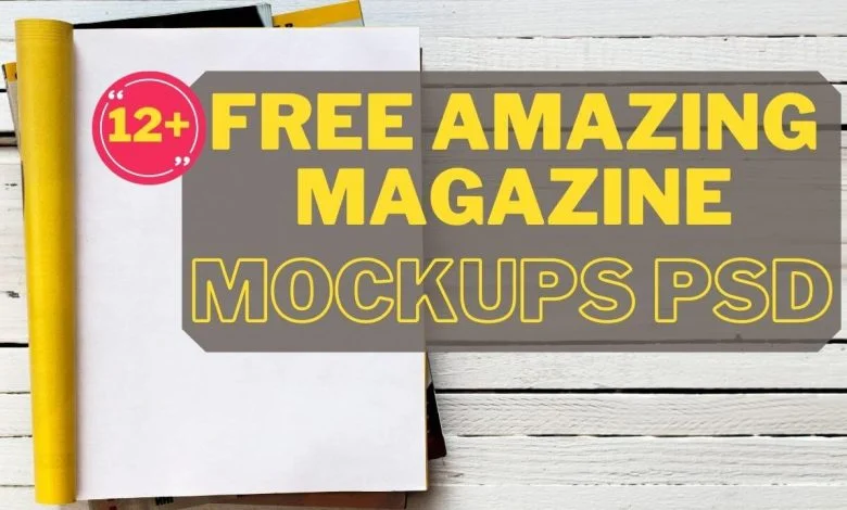 Free Amazing Magazine Mockups PSD | Mockup Free PSD Magazine Mockups PSD