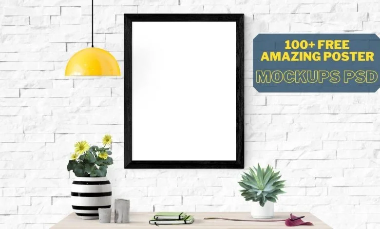 Free Poster Mockups PSD